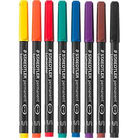 STAEDTLER Universalstift Lumocolor®, farbsortiert, 8er Set, S, WF