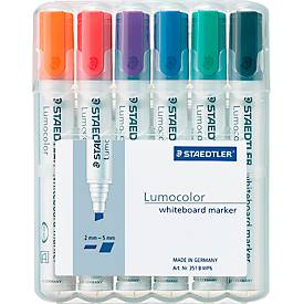 STAEDTLER Whiteboardmarker Lumocolor®, 2-5 mm, 6er Set