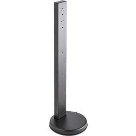Ständer für Sicherheitsaschenbecher, geeignet für alle Sicherheitsaschenbecher mit Ø 90-180 mm, Ø 250 x H 820 mm, Stahl, schwarz