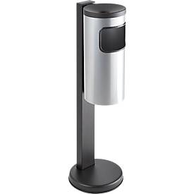 Ständer für Sicherheitsaschenbecher, geeignet für alle Sicherheitsaschenbecher mit Ø 90-180 mm, Ø 250 x H 820 mm, Stahl, schwarz