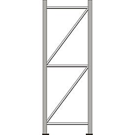 Ständerrahmen, für Regalsystem WR 600, H 2200 x T 600 mm