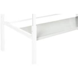 Stahlablage Serie TPB, Montage unterhalb Tischplatte Serie TPB, Tragkraft 30 kg, für Tischbreite 1800 mm