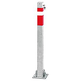 Stahlpfosten, umlegbar, mit Zylinderschloss, verschiedenschließend
