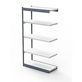 Stahlregal PROGRESS 2000, Regalfeld, ohne Regalfeld, H 1900 x B 750 x T 600 mm, Rahmen silber