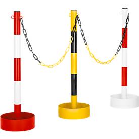 Stahlrohr-Kettenständer, für den Innenbereich, mit PVC-Folie in diverse Farben