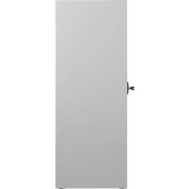 Stahlschrank, höhenverstellbarer Fachboden, abschließbar, H 1000 mm, lichtgrau/lichtgrau