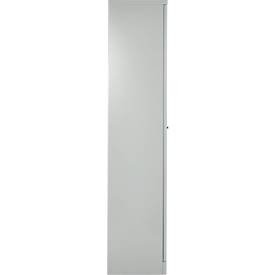 Stahlschrank, Zylinderschloss, B 916 x T 422 x H 1950 mm, lichtgrau RAL 7035