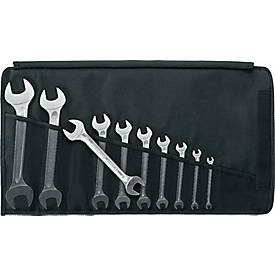 Stahlwille Doppelmaulschlüsselset 10/10, 10-teilig, SW 6-32 mm, Chrom-Alloy-Stahl, Sechskant