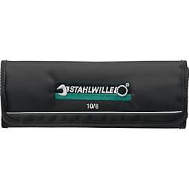 Stahlwille Doppelmaulschlüsselset 10/8, 8-teilig, SW 6-22 mm, Chrom-Alloy-Stahl, Sechskant