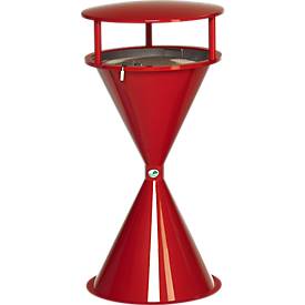 Standascher, aus Kunststoff, rot