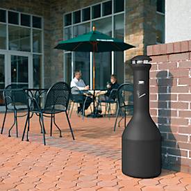 Standascher INFINITY™, 360-Grad-Entsorgungsbereich, mit Ausdrückplatte, 330 x 990 mm, Edelstahl, schwarz