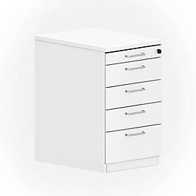 Standcontainer NEVADA, B 430 x T 600 x H 740 mm, weiß 