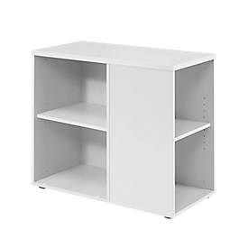 Standcontainer TARA, 1 Utensilienauszug & 3 Schübe oder mit 1 HR-Auszug, B 400 x T 800 x H 720 mm, lichtgrau