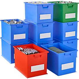 Stapelkasten SSI Schäfer 14/6-2Z, Volumen 33 l, bis 30 kg, mit Griffmulde, L 465 x B 314 x H 298 mm, Polypropylen, rot, 10 Stück