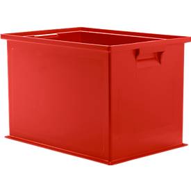 Stapelkasten SSI Schäfer 14/6-2Z, Volumen 33 l, bis 30 kg, mit Griffmulde, L 465 x B 314 x H 298 mm, Polypropylen, rot