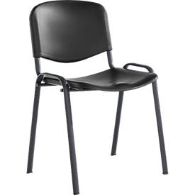 Stapelstuhl ELYEKO, Gestell schwarz oder alufarben