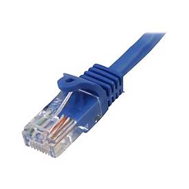 StarTech.com 0,5m Cat5e Ethernet Netzwerkkabel Snagless mit RJ45 - Cat 5e UTP Kabel - Blau - Patch-Kabel - RJ-45 (M)