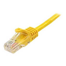 StarTech.com 0,5m Cat5e Ethernet Netzwerkkabel Snagless mit RJ45 - Cat 5e UTP Kabel - Gelb - Patch-Kabel - RJ-45 (M)
