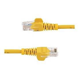 StarTech.com 0,5m Cat5e Ethernet Netzwerkkabel Snagless mit RJ45 - Cat 5e UTP Kabel - Gelb - Patch-Kabel - RJ-45 (M)