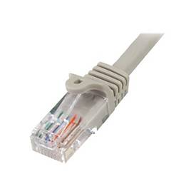 StarTech.com 0,5m Cat5e Ethernet Netzwerkkabel Snagless mit RJ45 - Cat 5e UTP Kabel - Grau - Patch-Kabel - RJ-45 (M)