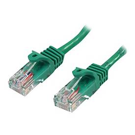 StarTech.com 0,5m Cat5e Ethernet Netzwerkkabel Snagless mit RJ45 - Cat 5e UTP Kabel - Grün - Patch-Kabel - RJ-45 (M)