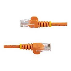 StarTech.com 0,5m Cat5e Ethernet Netzwerkkabel Snagless mit RJ45 - Cat 5e UTP Kabel - Orange - Patch-Kabel - RJ-45 (M)