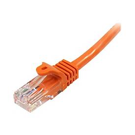 StarTech.com 0,5m Cat5e Ethernet Netzwerkkabel Snagless mit RJ45 - Cat 5e UTP Kabel - Orange - Patch-Kabel - RJ-45 (M)