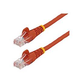 StarTech.com 0,5m Cat5e Ethernet Netzwerkkabel Snagless mit RJ45 - Cat 5e UTP Kabel - Rot - Patch-Kabel - RJ-45 (M)