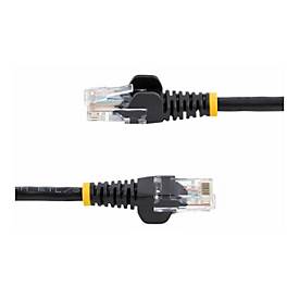 StarTech.com 0,5m Cat5e Ethernet Netzwerkkabel Snagless mit RJ45 - Cat 5e UTP Kabel - Schwarz - Patch-Kabel - RJ-45 (M)
