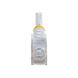 StarTech.com 0,5m Cat5e Ethernet Netzwerkkabel Snagless mit RJ45 - Cat 5e UTP Kabel - Weiß - Patch-Kabel - RJ-45 (M)