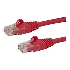 StarTech.com 0,5m Cat6 Snagless RJ45 Ethernet Netzwerkkabel - Rot - 50cm Cat 6 UTP Kabel - Netzwerkkabel - RJ-45 (M)