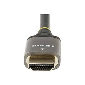 StarTech.com 0,5m Premium High Speed HDMI Kabel mit Ethernet - 4K HDMI - Premium Highspeed - HDMI-Kabel mit Ethernet - HDMI männlich zu HDMI männlich - 50 cm - abgeschirmt - Grau, Schwarz - passiv, unterstützt 4K 60 Hz (3840 x 2160)