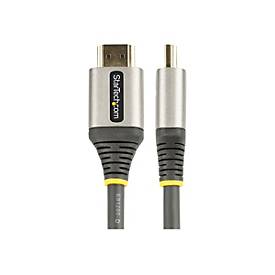 StarTech.com 0,5m Premium High Speed HDMI Kabel mit Ethernet - 4K HDMI - Premium Highspeed - HDMI-Kabel mit Ethernet - HDMI männlich zu HDMI männlich - 50 cm - abgeschirmt - Grau, Schwarz - passiv, unterstützt 4K 60 Hz (3840 x 2160)