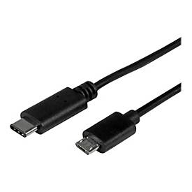 StarTech.com 0.5m USB-C Micro-B Kabel - USB 2.0 - USB-C zu Micro USB Ladekabel - USB 2.0 Typ C zu Micro B Kabel - Thunderbolt 3 kompatibel - USB-Kabel - 24 pin USB-C (M)