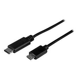 StarTech.com 0.5m USB-C Micro-B Kabel - USB 2.0 - USB-C zu Micro USB Ladekabel - USB 2.0 Typ C zu Micro B Kabel - Thunderbolt 3 kompatibel - USB-Kabel - 24 pin USB-C (M)