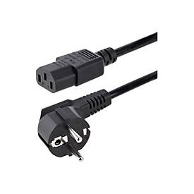 StarTech.com 1 m C13 Stromkabel, EU Schuko auf C13, 10A 250V, Netzkabel - Stromkabel - power CEE 7/7 (S)