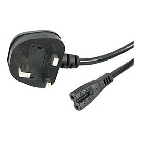StarTech.com 1 m GB Laptop Ladekabel, BS 1363 Stecker auf C7, 2,5A 250V, 18AWG, Schwarz, Laptop Ersatzkabel, Drucker Stromkabel, UK Laptop Stromkabel/Netztkabel - UL gelistet (PXTNB2SUK1M)