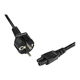 StarTech.com 1 m Laptop Ladekabel, EU Schuko auf C5, 2,5A 250V, 18AWG, Notebook / Laptop Ersatzstromkabel, Laptop Netzteil Stromkabel, Kleeblatt/Mickey Mouse Netzkabel (PXTNB3SEU1M)