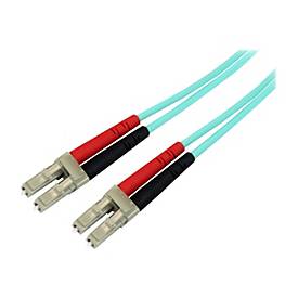 StarTech.com 1 m LC auf LC OM4 Multimode Glasfaserkabel, LWL Patchkabel - Netzwerkkabel - LC Multi-Mode (M)