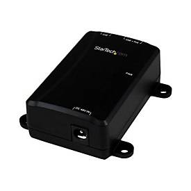 StarTech.com 1 Port Gigabit Power over Ethernet Injektor 48V / 30W - 802.3at / 802.3af - Wandmontierbar - High Power PoE