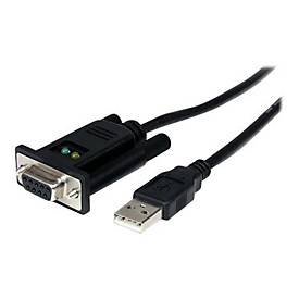 Image of StarTech.com 1 Port USB Nullmodem RS232 Adapter Kabel - USB 2.0 auf Seriell DB9 mit FTDI Chipsatz - USB / 9 pol. Buchse - Serieller Adapter - USB 2.0 - RS-232