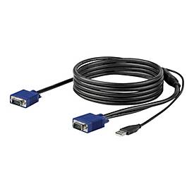 Image of StarTech.com 10 ft. (3 m) USB KVM Cable for StarTech.com Rackmount Consoles - VGA and USB KVM Console Cable (RKCONSUV10) - Video- / USB-Kabel - 3 m
