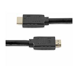 StarTech.com 10m(30ft) HDMI 2.0 Cable, 4K 60Hz Active HDMI Cable, CL2 Rated for In Wall Installation, Long Durable High Speed Ultra-HD HDMI Cable, HDR 10, 18Gbps, Male to Male Cord, Black - Al-Mylar EMI Shielding (HD2MM10MA)