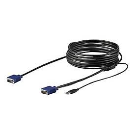 Image of StarTech.com 15 ft. (4.6 m) USB KVM Cable for StarTech.com Rackmount Consoles - VGA and USB KVM Console Cable (RKCONSUV15) - Video- / USB-Kabel - 4.6 m