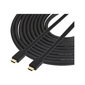 StarTech.com 15m(50ft) HDMI 2.0 Cable, 4K 60Hz Active HDMI Cable, CL2 Rated for In Wall Installation, Long Durable High Speed Ultra-HD HDMI Cable, HDR 10, 18Gbps, Male to Male Cord, Black - Al-Mylar EMI Shielding (HD2MM15MA)