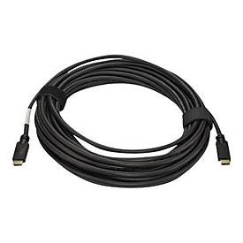 StarTech.com 15m(50ft) HDMI 2.0 Cable, 4K 60Hz Active HDMI Cable, CL2 Rated for In Wall Installation, Long Durable High Speed Ultra-HD HDMI Cable, HDR 10, 18Gbps, Male to Male Cord, Black - Al-Mylar EMI Shielding (HD2MM15MA)