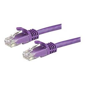 15m Cat6 Snagless Gigabit UTP Netzwerkkabel - Cat 6 RJ45 Netzwerkkabel mit Knickschutz - Violett - Patch-Kabel - 15 m - lila