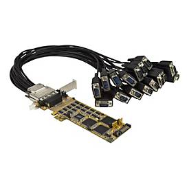 Image of StarTech.com 16 Port PCI Express Seriell Karte - Low Profile - High Speed PCIe Seriell Karte mit 16 DB9 RS232 Ports - Erweiterungsmodul - PCIe 1.1 - RS-232 x 2