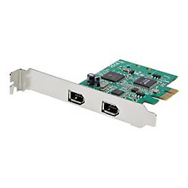 Image of StarTech.com 2 Port 1394a FireWire PCI Express Schnittstellenkarte - 2-fach PCIe FireWire 400 Karte - FireWire-Adapter - PCIe - FireWire x 2 - TAA-konform