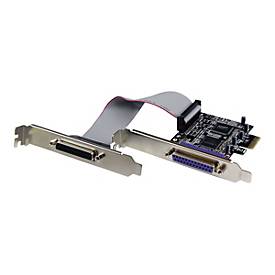 Image of StarTech.com 2 Port PCI Express Parallel IEE1284 Schnittstellenkarte - PCIe Low Profile Adapter Karte DB25 (Buchse) - Parallel-Adapter - PCIe - IEEE 1284 x 2